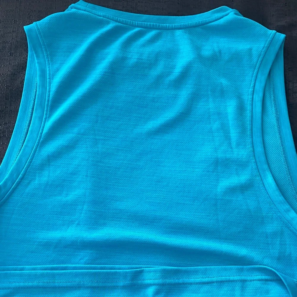 Nike Bright Aqua Blue Dri-FIT Performance Tank Size L - Picture 8 of 12